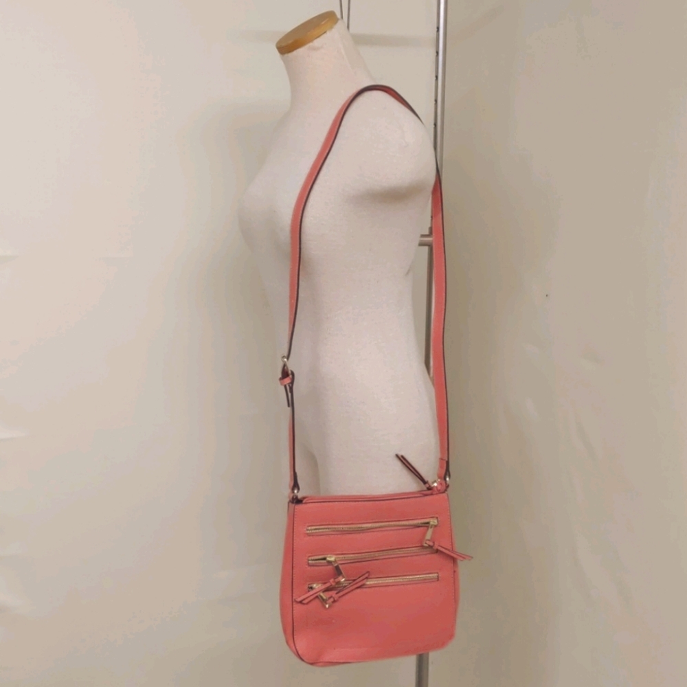 Apt 9 Peach Pink Shoulder crossbody handbag purse
